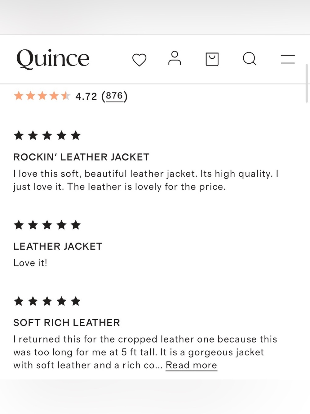 NWOT Quince Black 100% Sheep Leather Stand-Collar Biker Moto Fall Winter Jacket - Picture 10 of 14